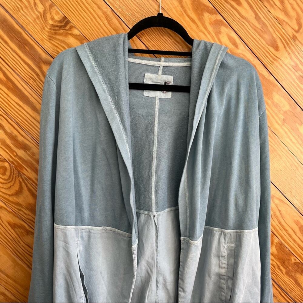Anthropologie Two Tone Hoodie Zip Jacket - Picture 5 of 6